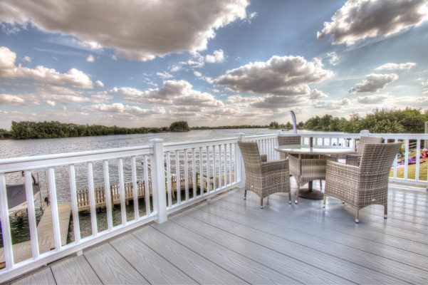 Lake view decking